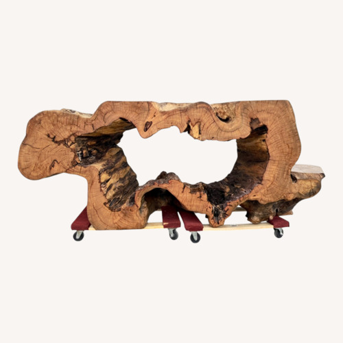 Used Statement Live-Edge Mango Wood "Window" Slab for sale on AptDeco