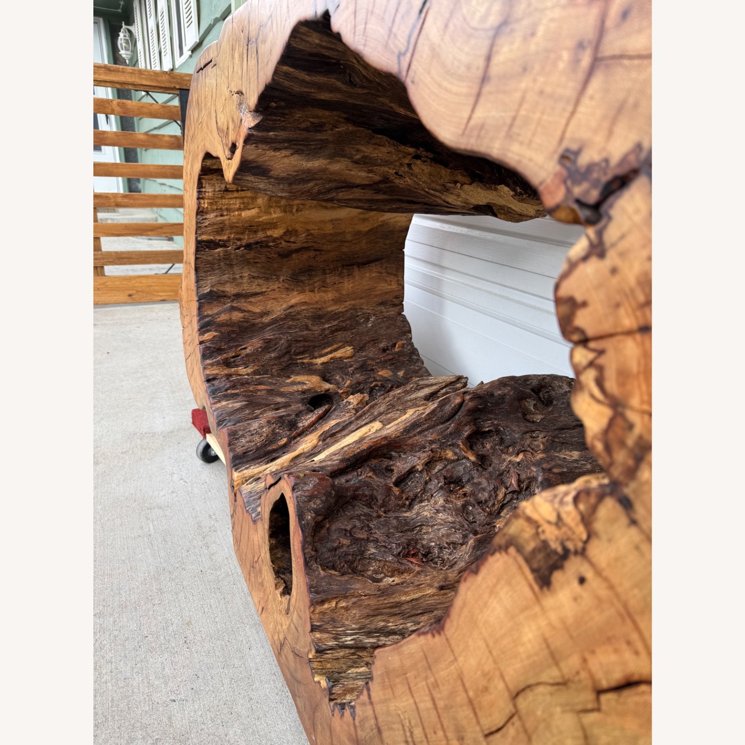 Statement Live-Edge Mango Wood "Window" Slab - image-26