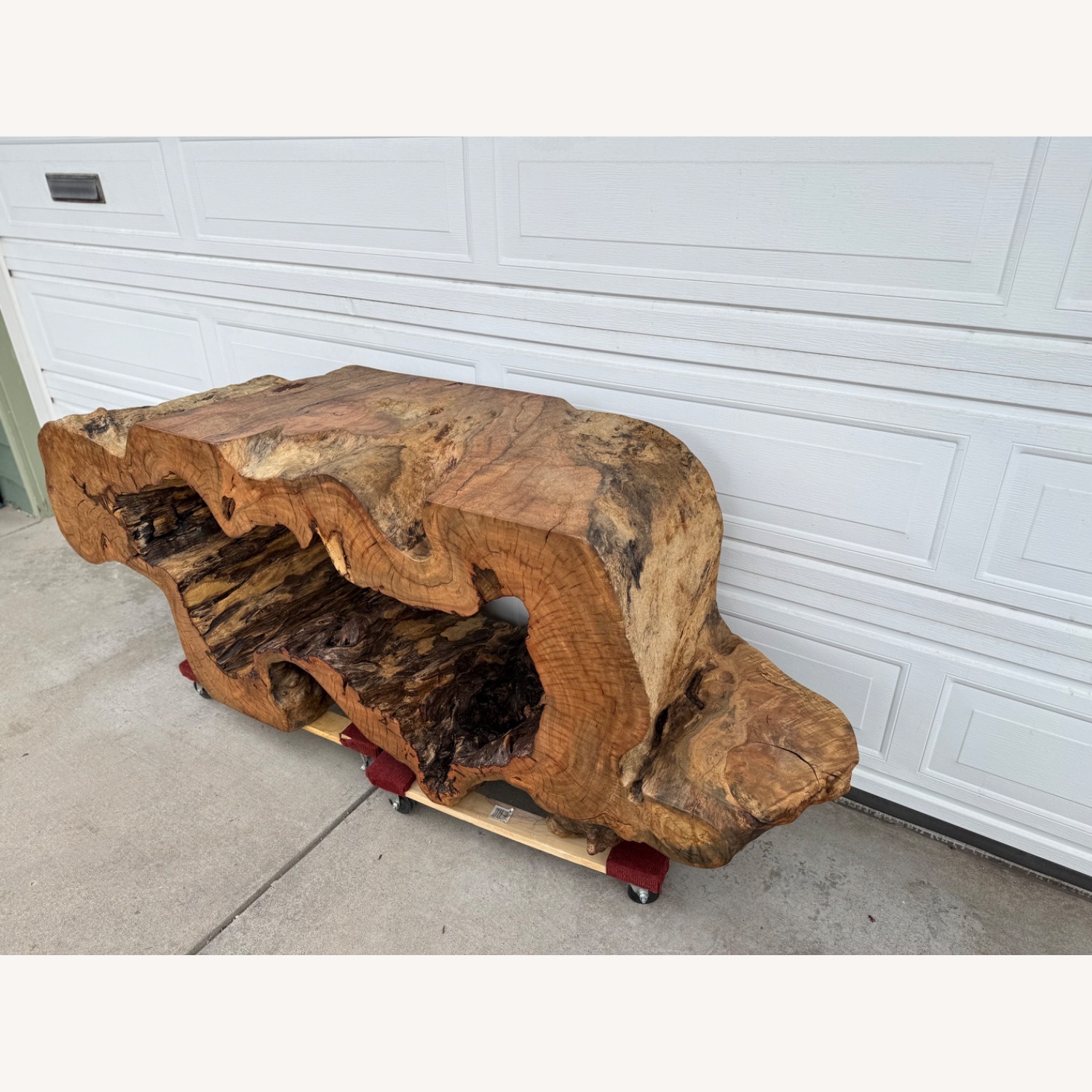 Statement Live-Edge Mango Wood "Window" Slab - image-7