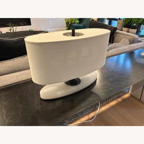 Used Room & Board White Stone Table Lamp for sale on AptDeco
