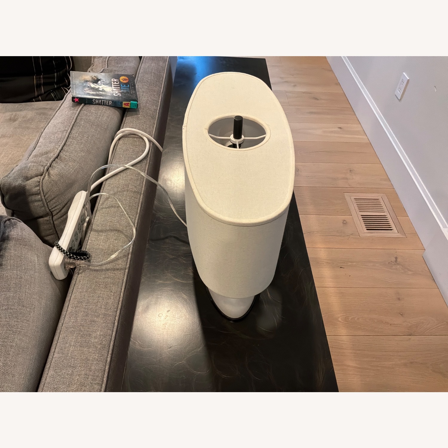 Room & Board White Stone Table Lamp - image-3