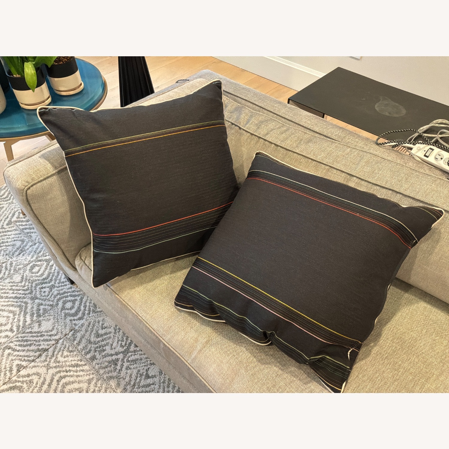 Room & Board 3+ Person Sofa in Light Grey Fabric - image-5