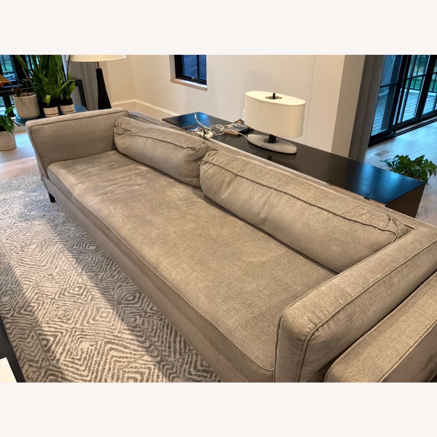 Room & Board 3+ Person Sofa in Light Grey Fabric - image-1