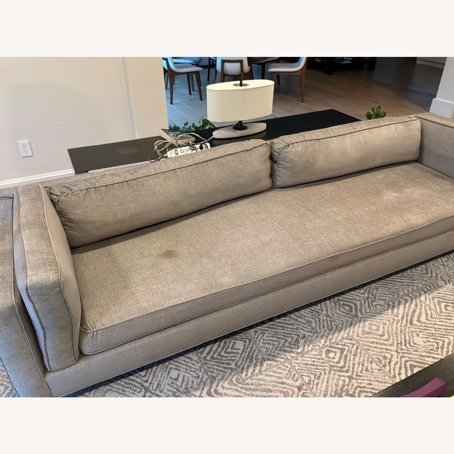 Room & Board 3+ Person Sofa in Light Grey Fabric - image-3