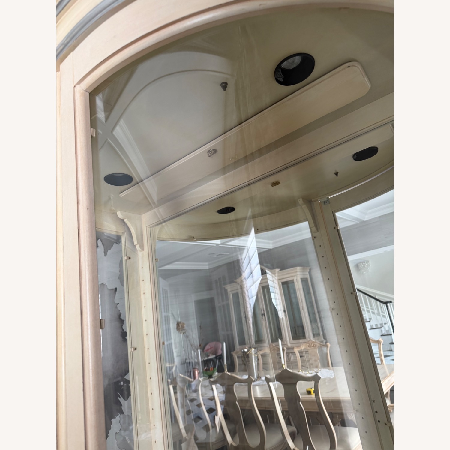 Vintage/Antique Natural Wood Wall Unit - image-2