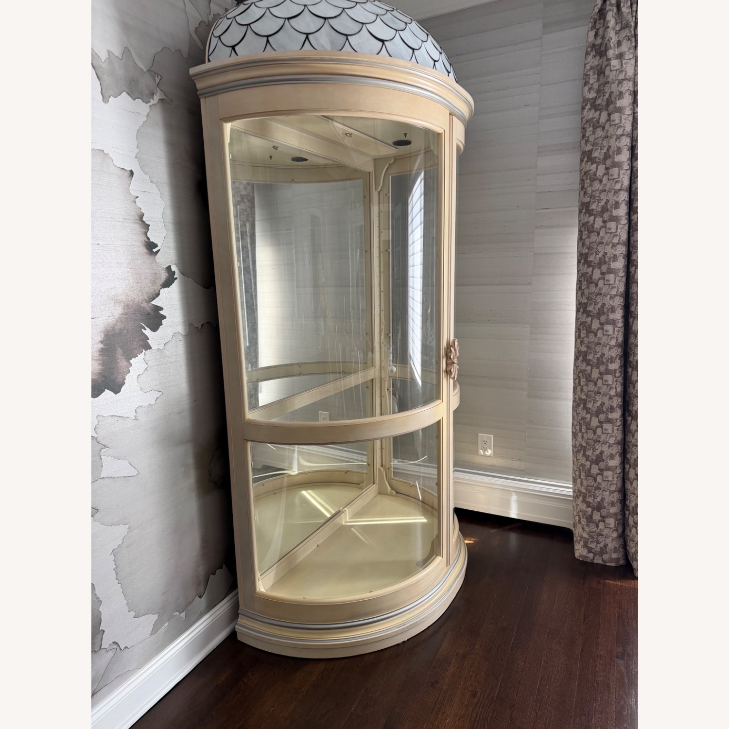 Vintage/Antique Natural Wood Wall Unit - image-4