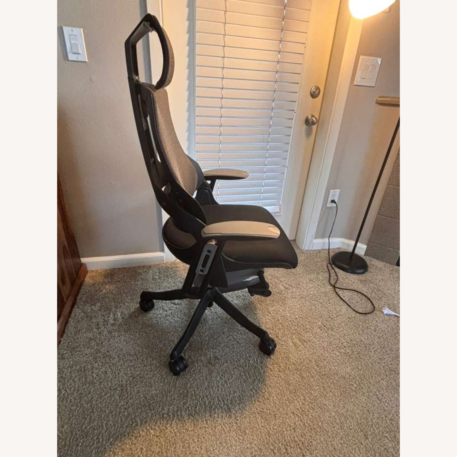 Dania Furniture Black Metal Office Chair - image-2