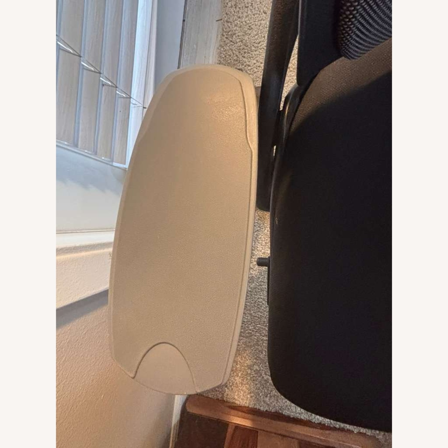 Dania Furniture Black Metal Office Chair - image-4