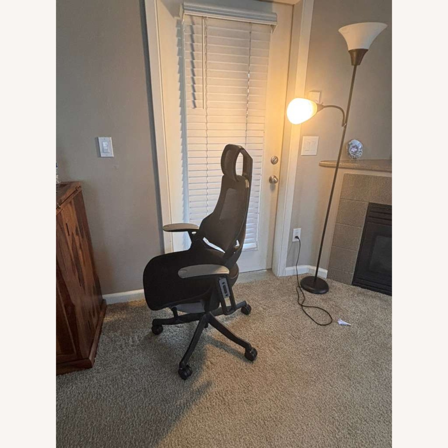 Dania Furniture Black Metal Office Chair - image-5