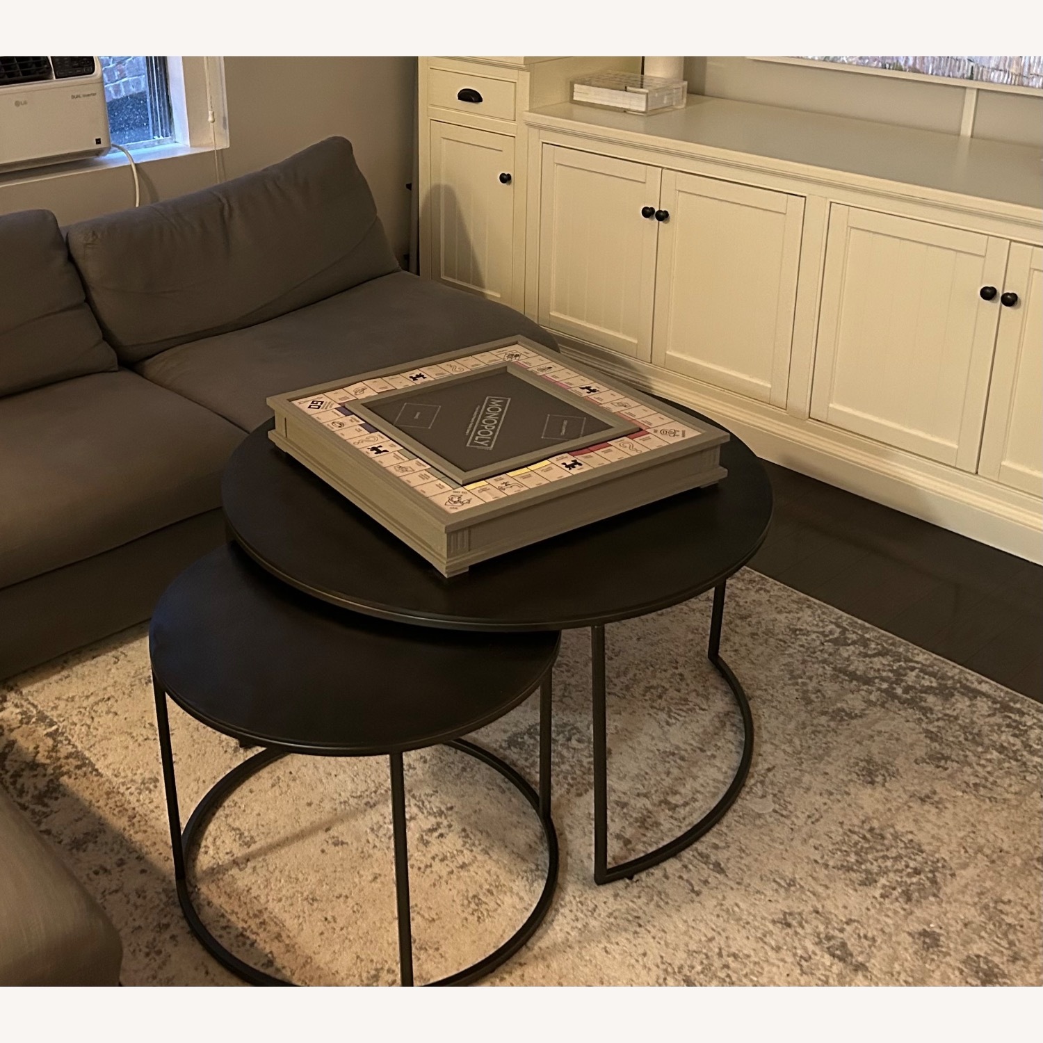 Pottery Barn Duke Black Metal Nesting Coffee Table - image-4