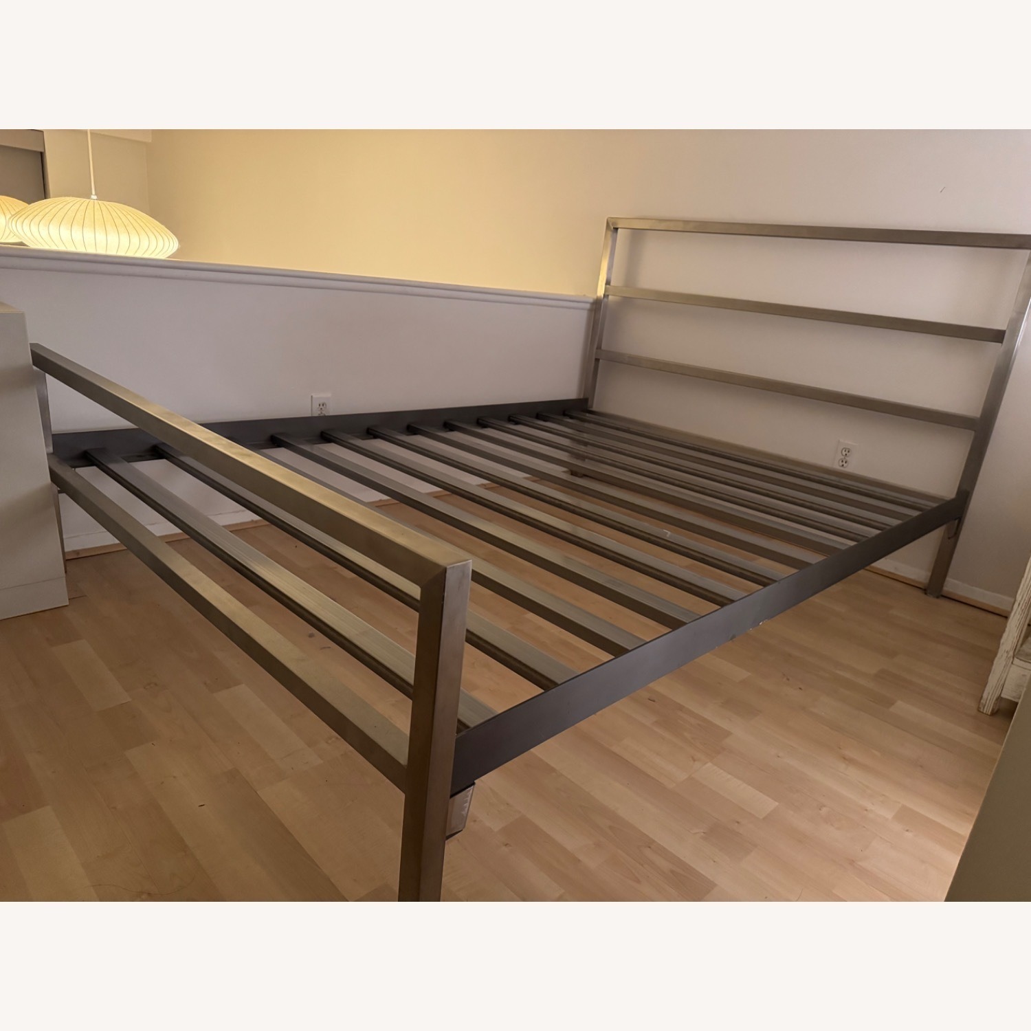 Room & Board Dark Gray Metal Queen Bed - image-2