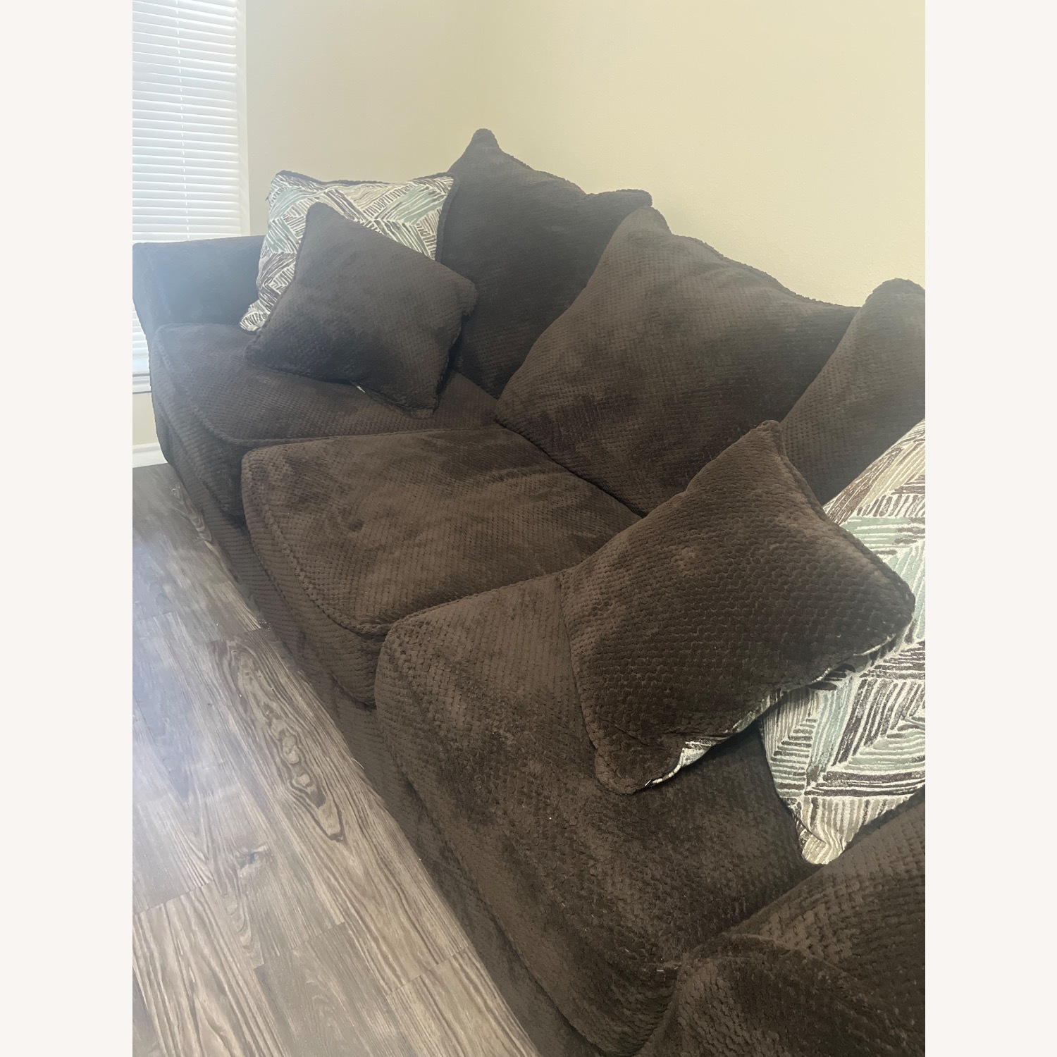 Dark Brown 3+ Seater Sofa - image-2