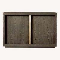 Restoration Hardware Dark Brown Wood Sideboard
