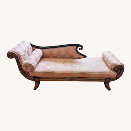 Used Pink Fabric Chaise Lounge for sale on AptDeco