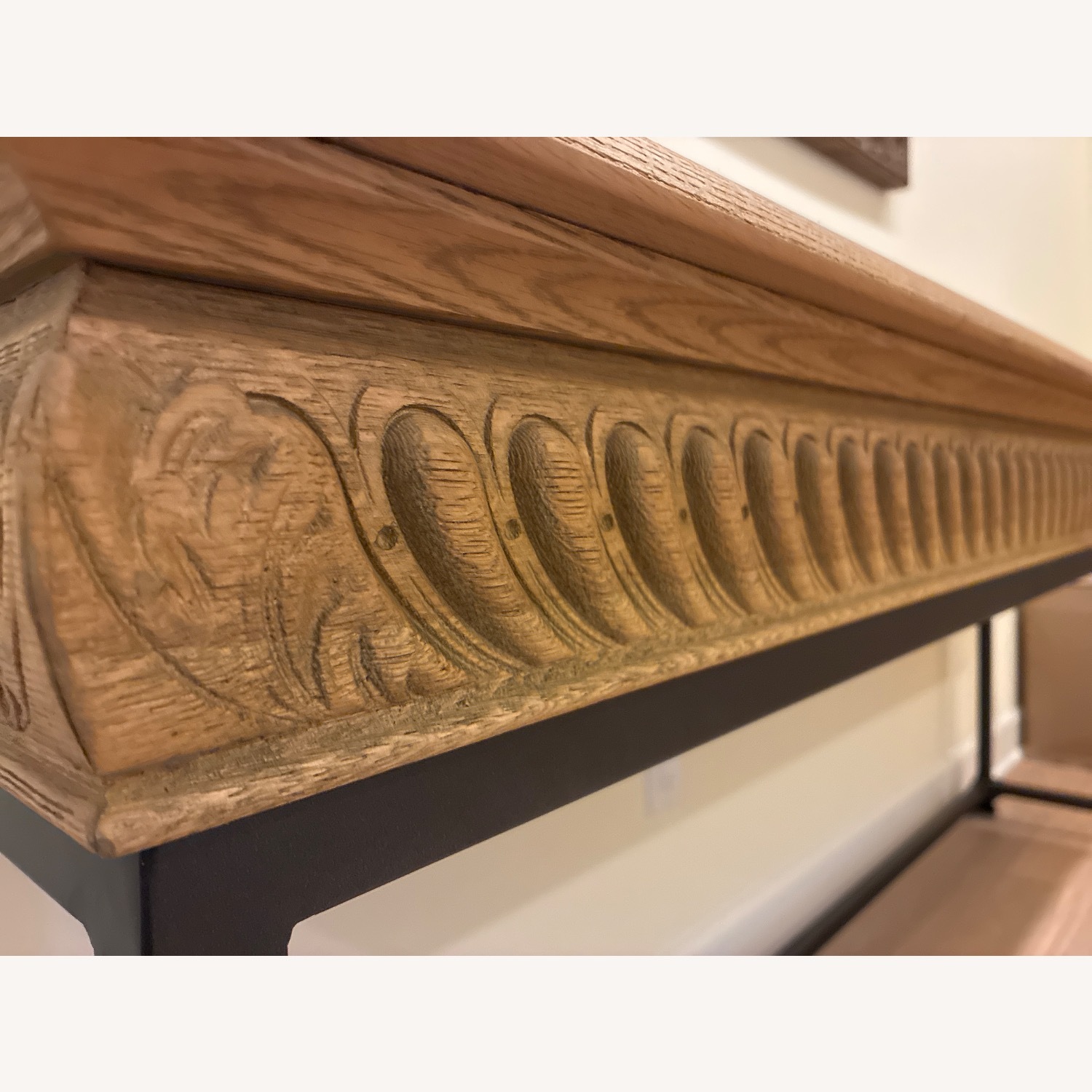 Restoration Hardware Light Brown Wood Side Table - image-7