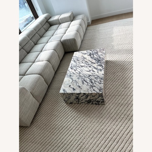 Used Plinth Marble Coffee Table Calacatta Viola for sale on AptDeco