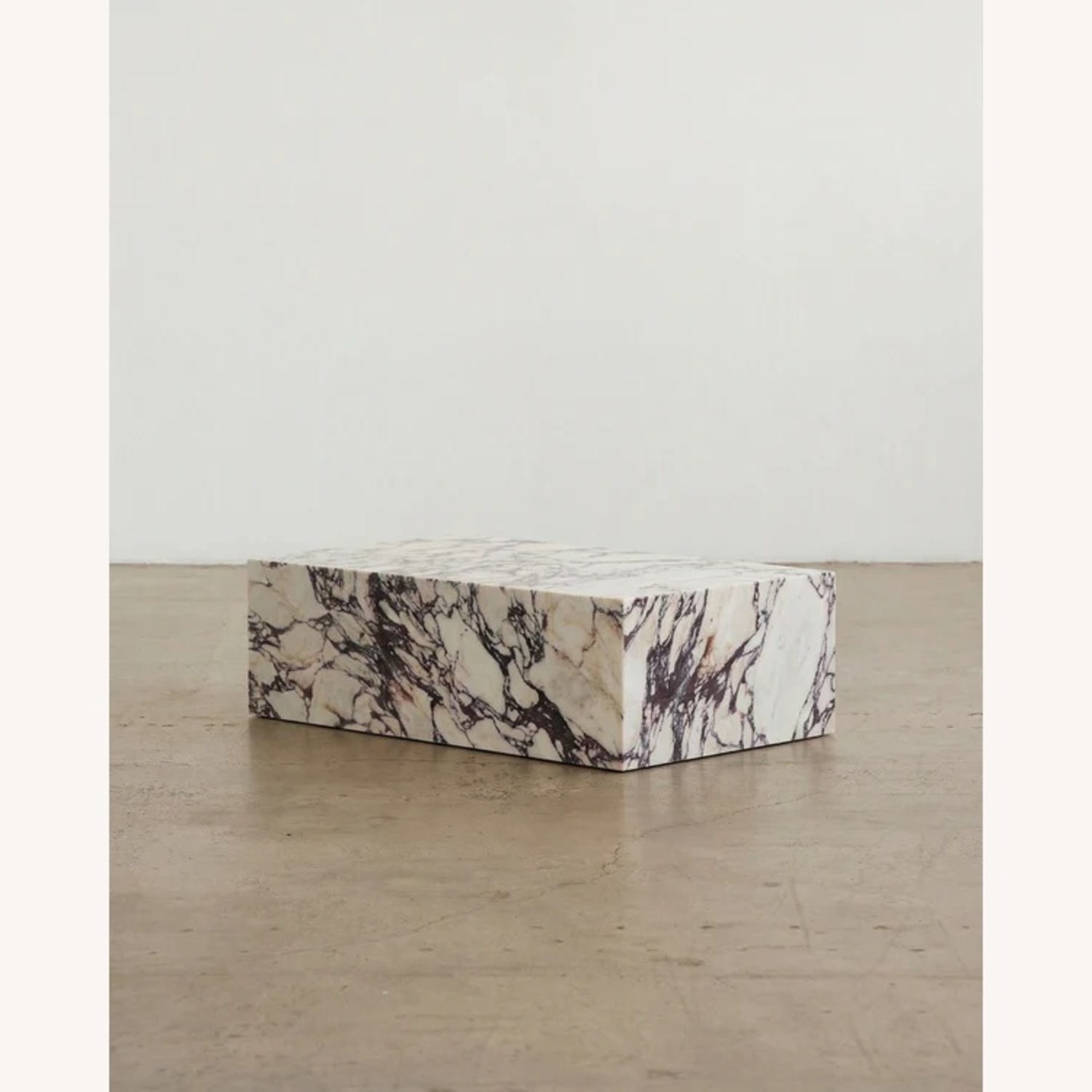 Plinth Marble Coffee Table Calacatta Viola - image-4