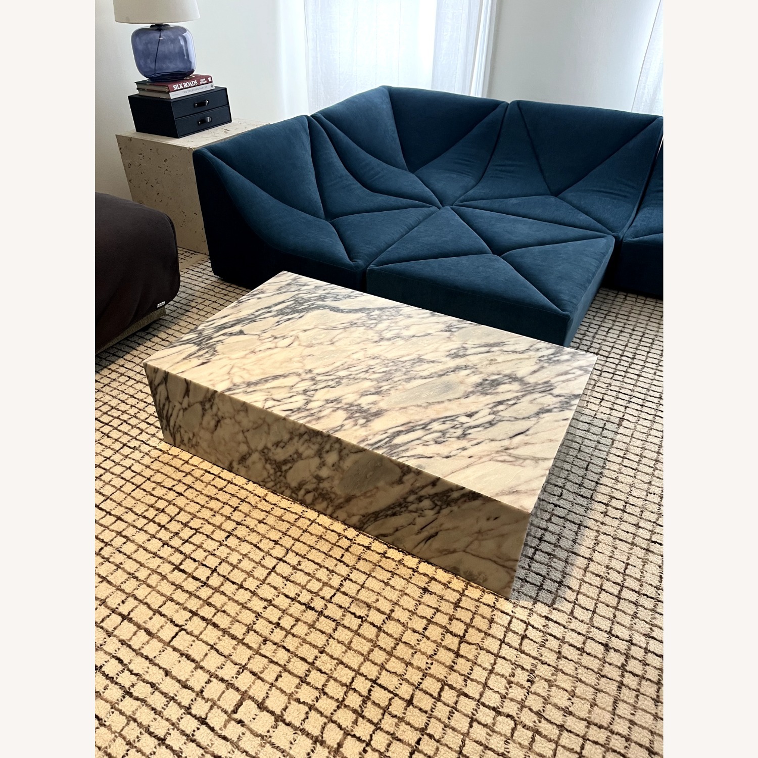 Plinth Marble Coffee Table Calacatta Viola - image-2