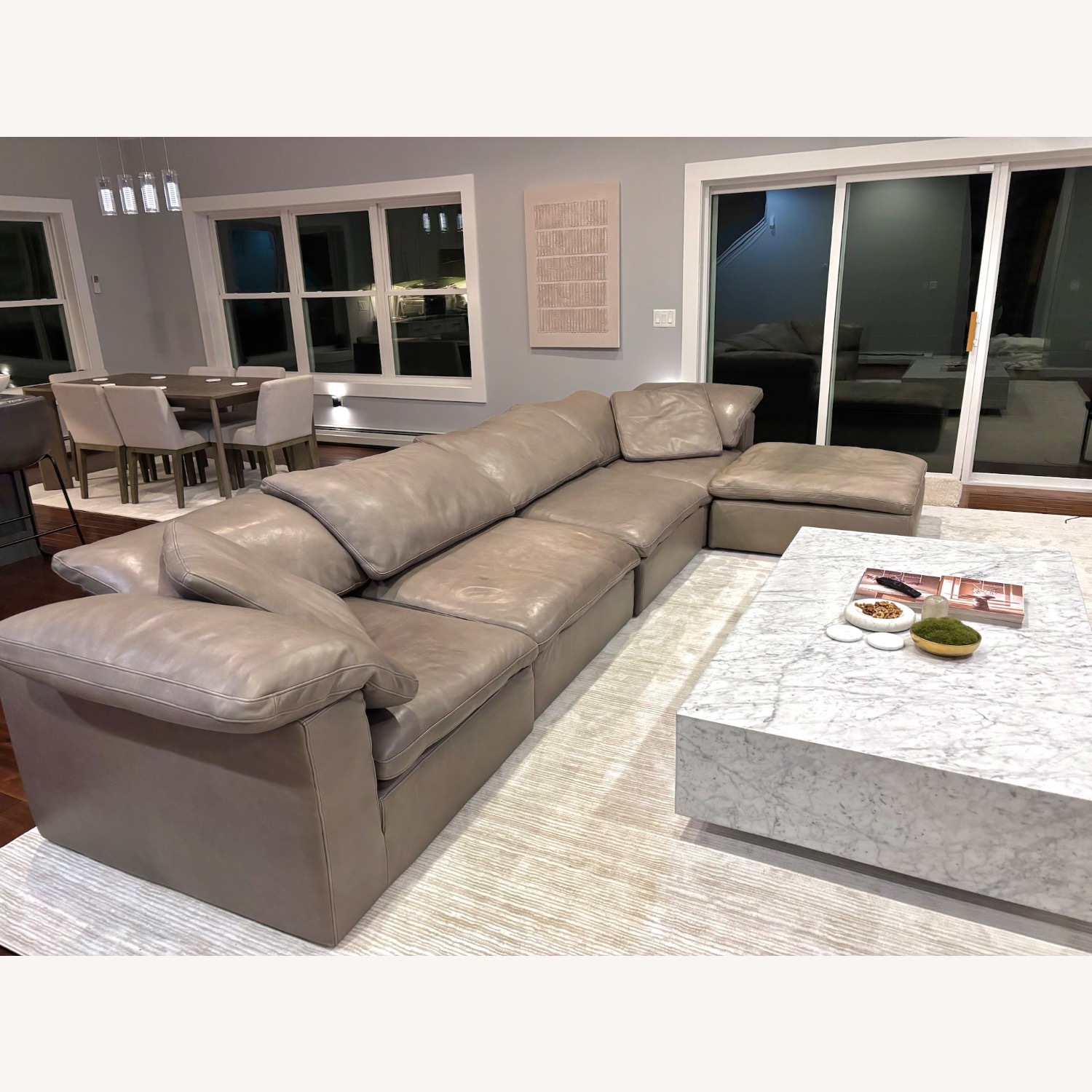 Restoration Hardware Cloud Dark Gray 5 Piece Sectional - image-1