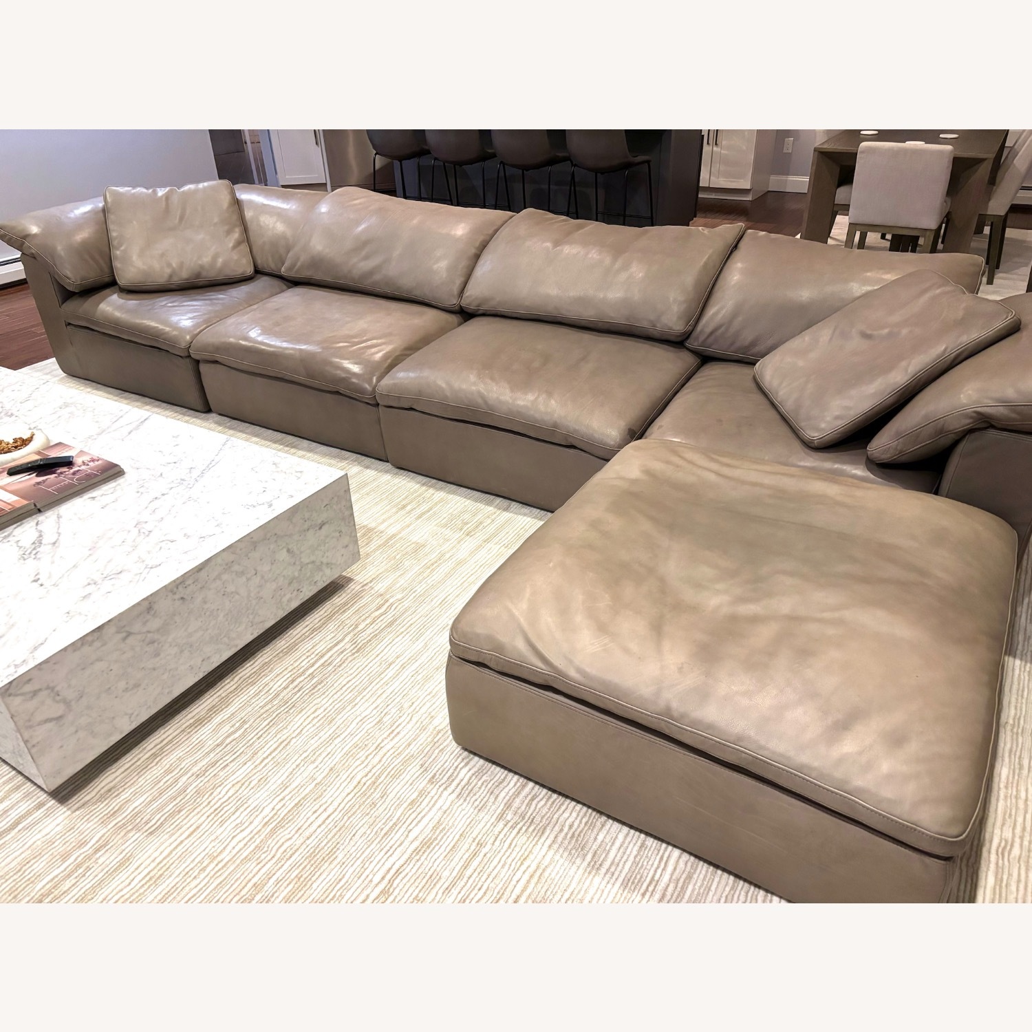 Restoration Hardware Cloud Dark Gray 5 Piece Sectional - image-3