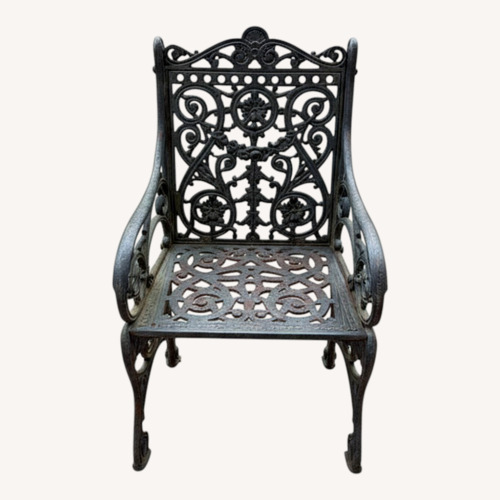 Used Antique Black Iron Dining Chairs for sale on AptDeco