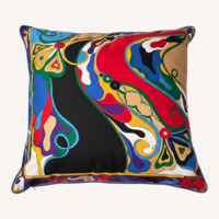 3 Pucci Orchidee and Iride-Print Cushions 