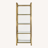 Crate & Barrel Pilsen Bookcase Brass
