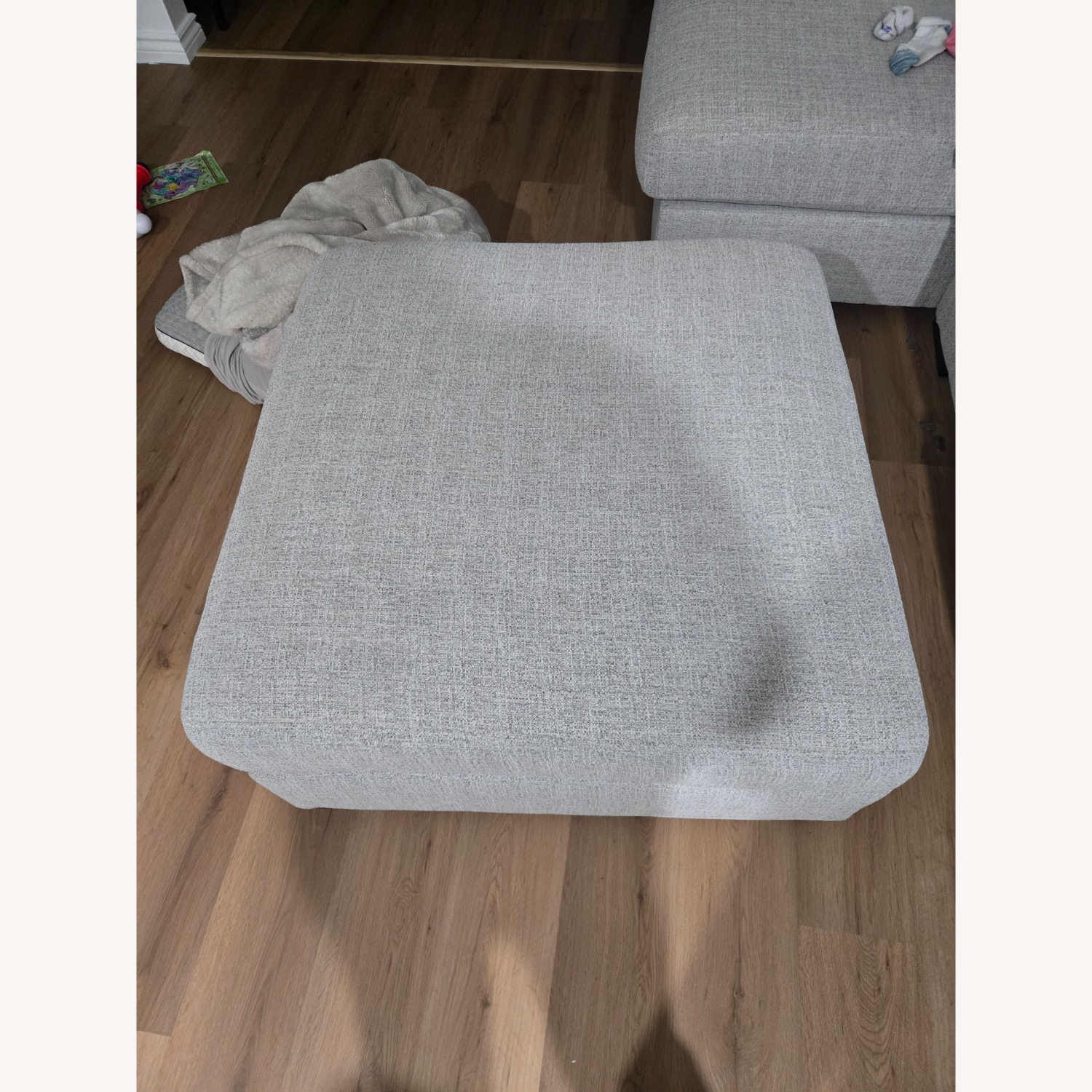 White with Grey Specs Large Sectional  - image-3