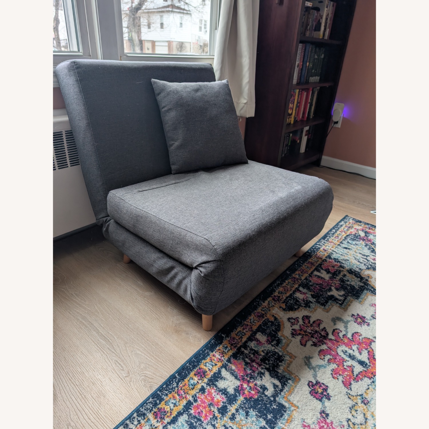 Gray Convertible Chair - image-3