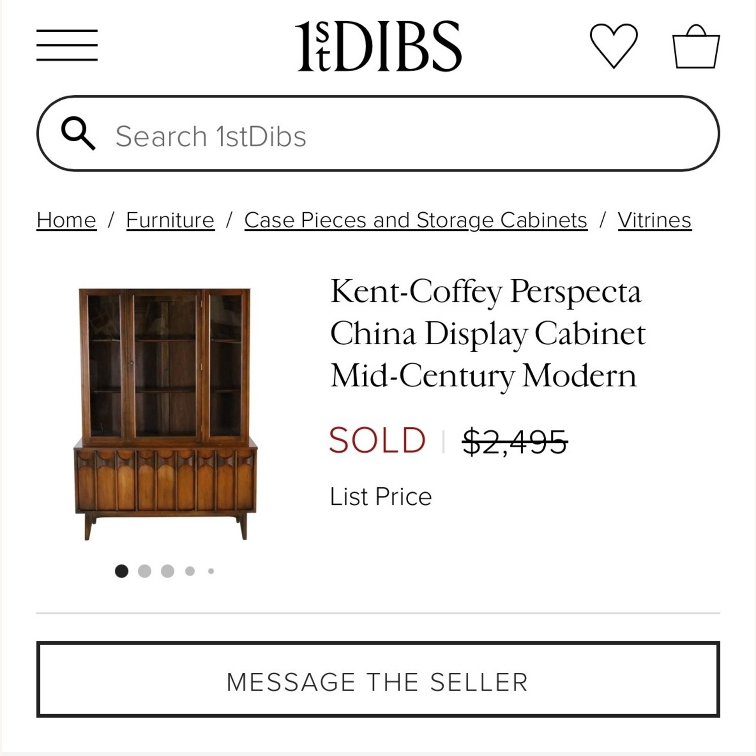 Kent-Coffey Perspecta Display Cabinet MCM - image-12