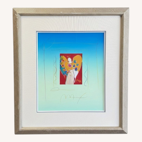 Used Peter Max Natural Wood Wall Art for sale on AptDeco