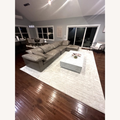 Used Restoration Hardware Light Gray Chaise Lounge Sectional for sale on AptDeco