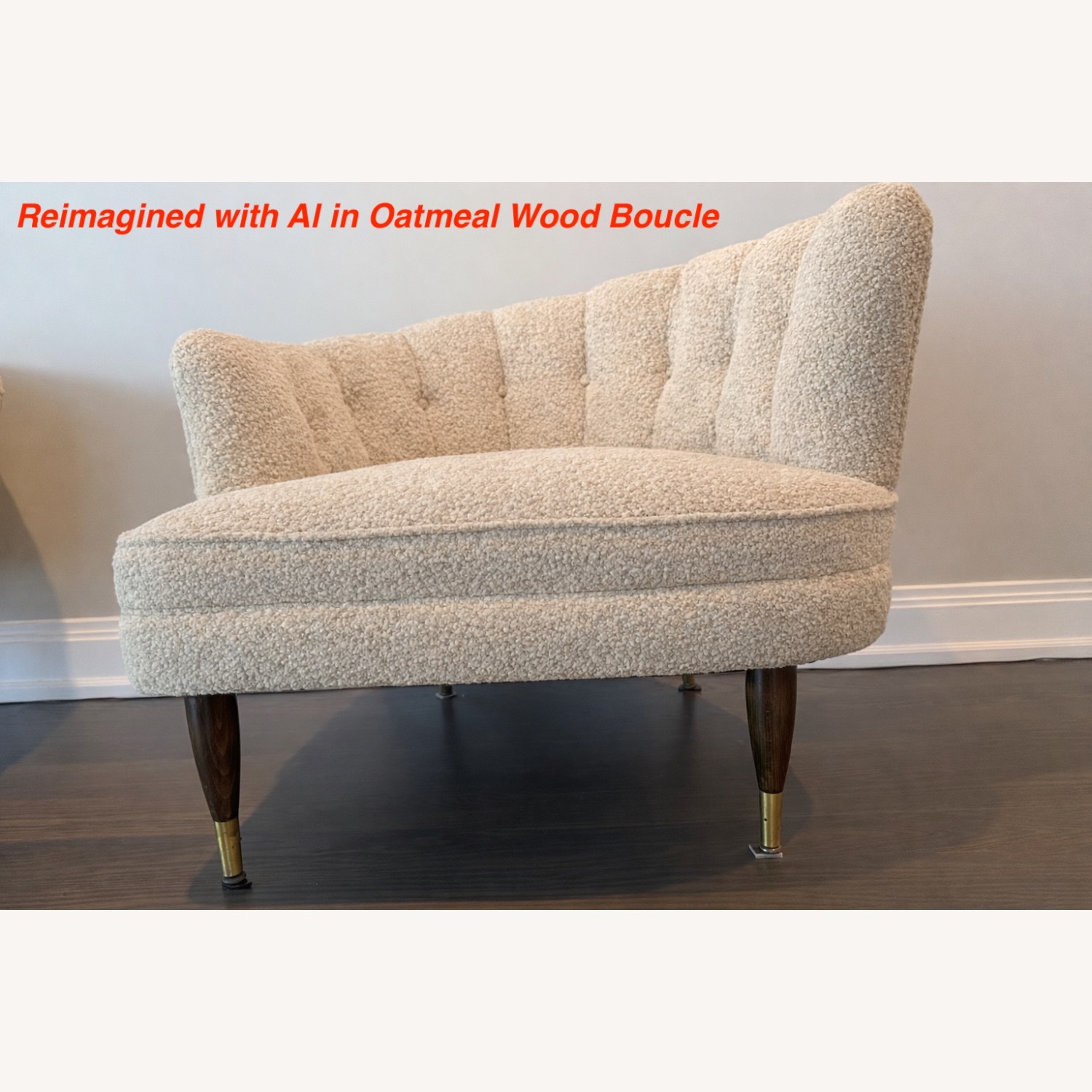 Vintage/Antique Mid Century Velvet Armchair - image-18