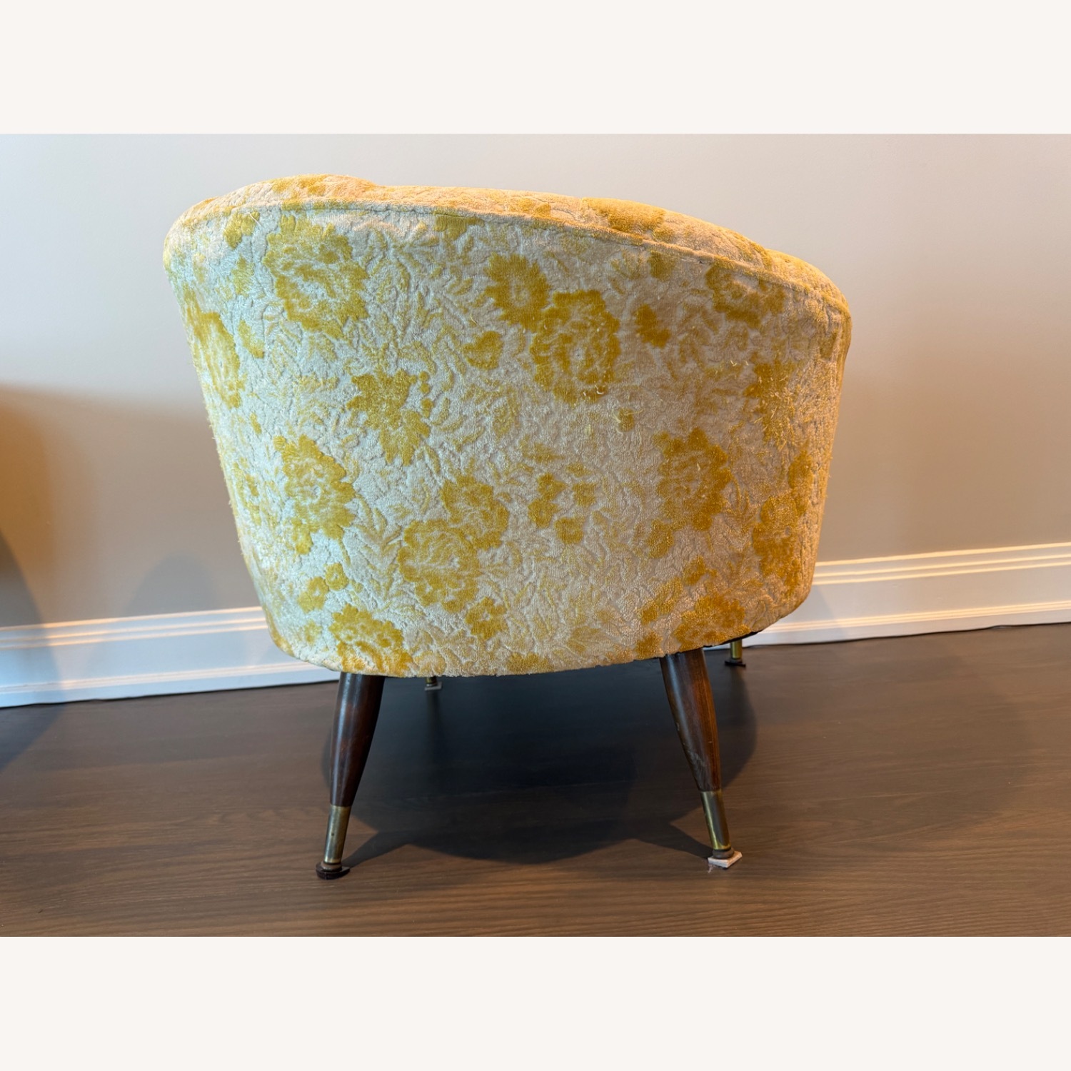Vintage/Antique Mid Century Velvet Armchair - image-12