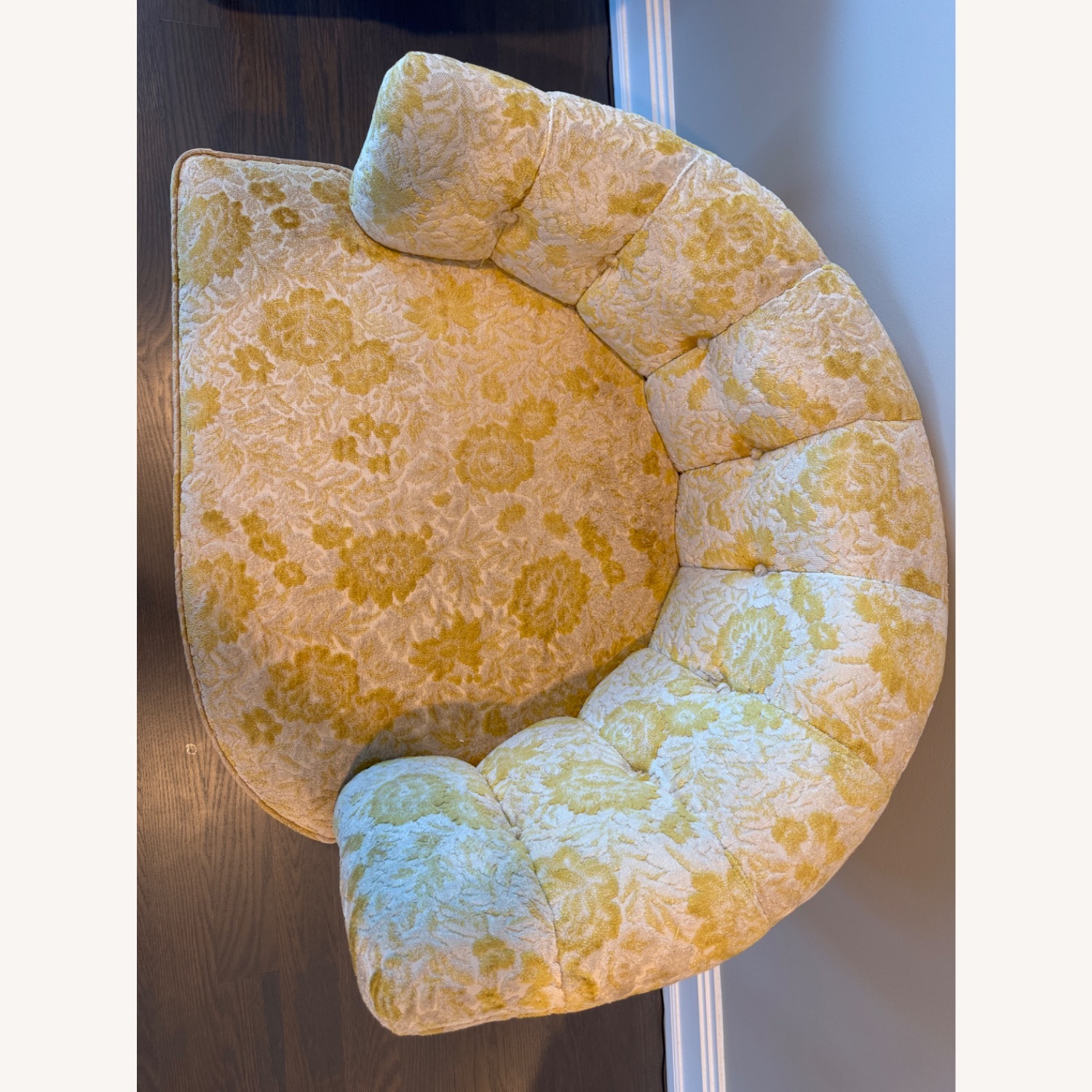 Vintage/Antique Mid Century Velvet Armchair - image-13