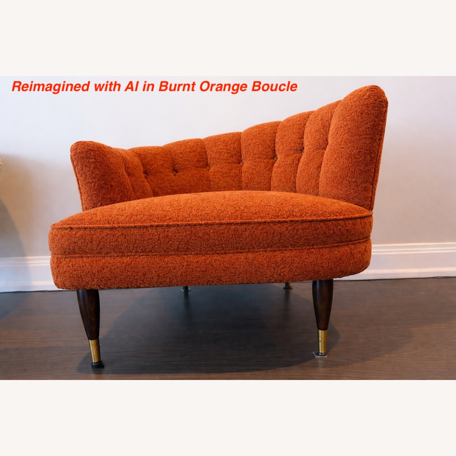 Vintage/Antique Mid Century Velvet Armchair - image-15