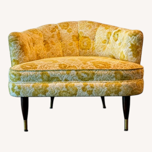 Used Vintage/Antique Mid Century Velvet Armchair for sale on AptDeco