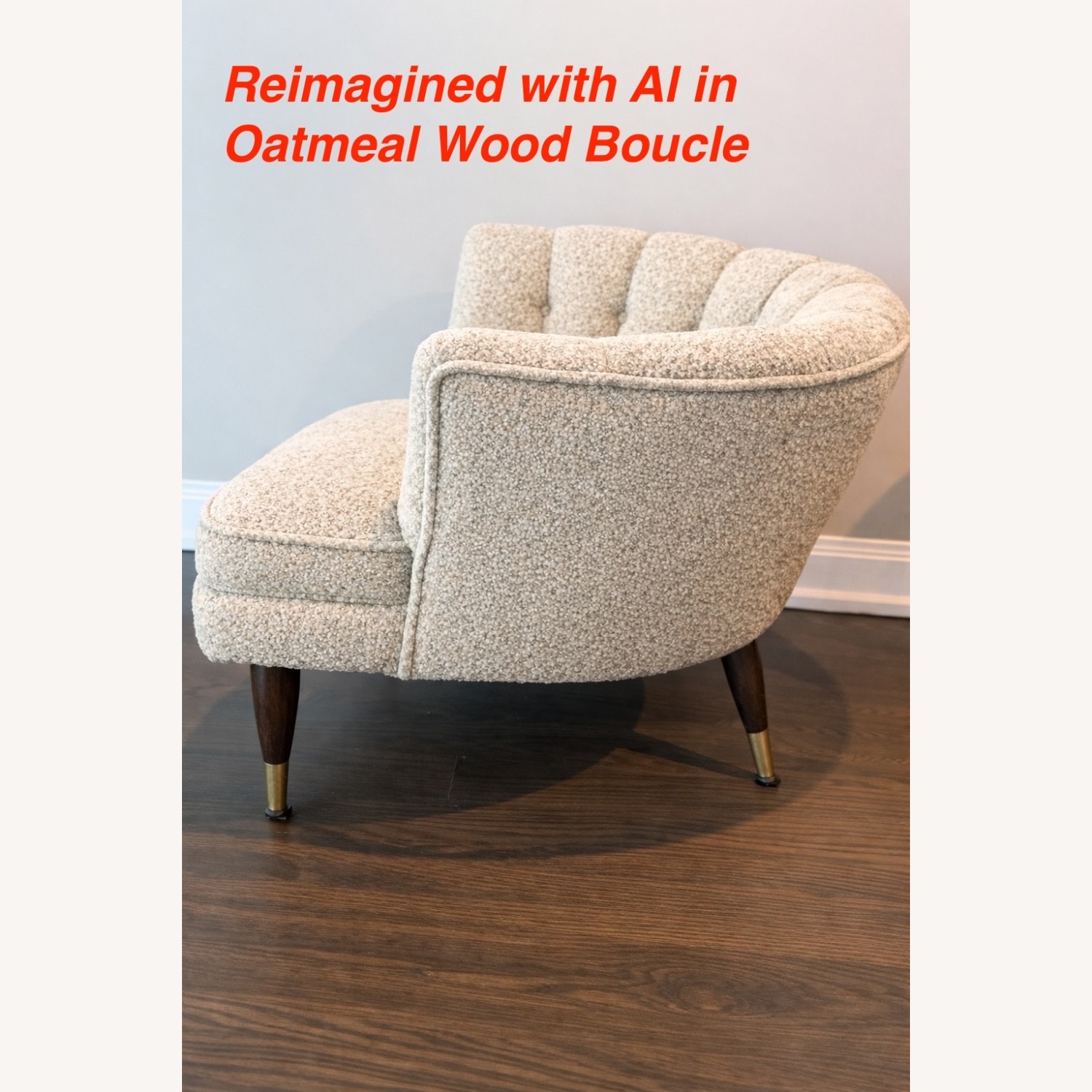 Vintage/Antique Mid Century Velvet Armchair - image-19