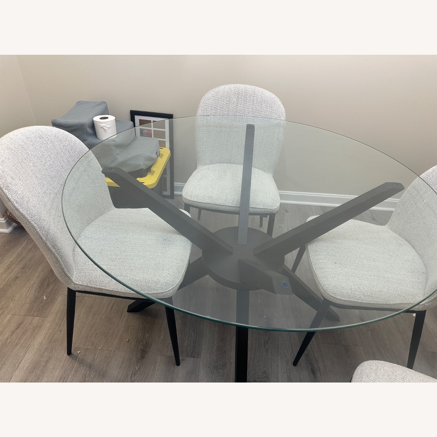 Transparent Glass Dining Table - image-4