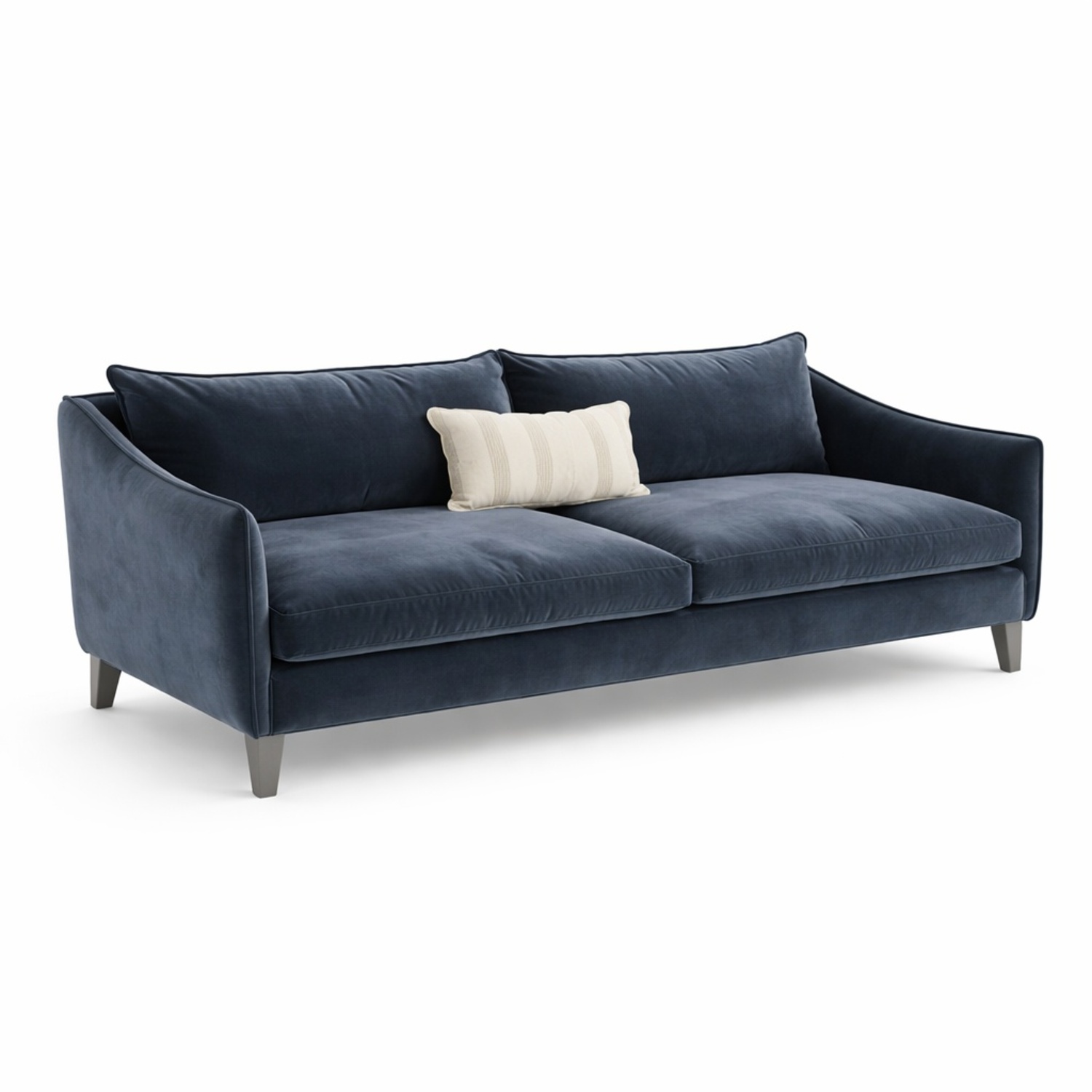 Bernhardt Joli Blue Fabric 3+ Seater Sofa - image-5