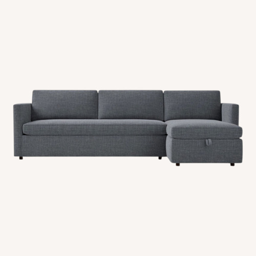 Used West Elm Harris 2-Piece Chaise Sectional W Storage  for sale on AptDeco