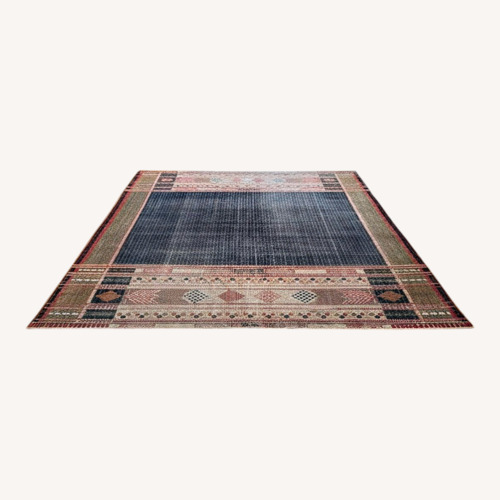Used Arhaus Athalia Indigo Area Rug 8' x 10' for sale on AptDeco