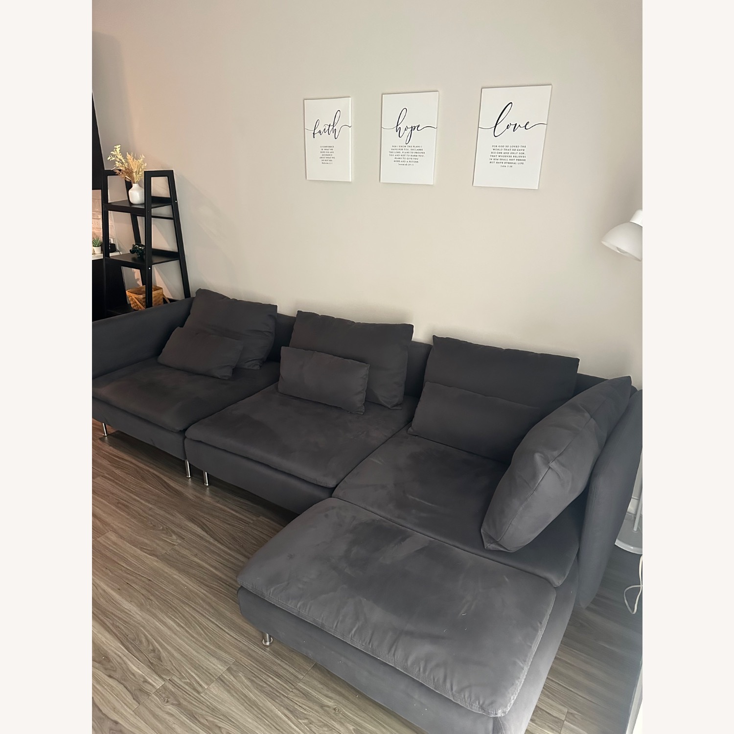 IKEA Söderhamn Blue Fabric 3+ Piece Sectional - image-1