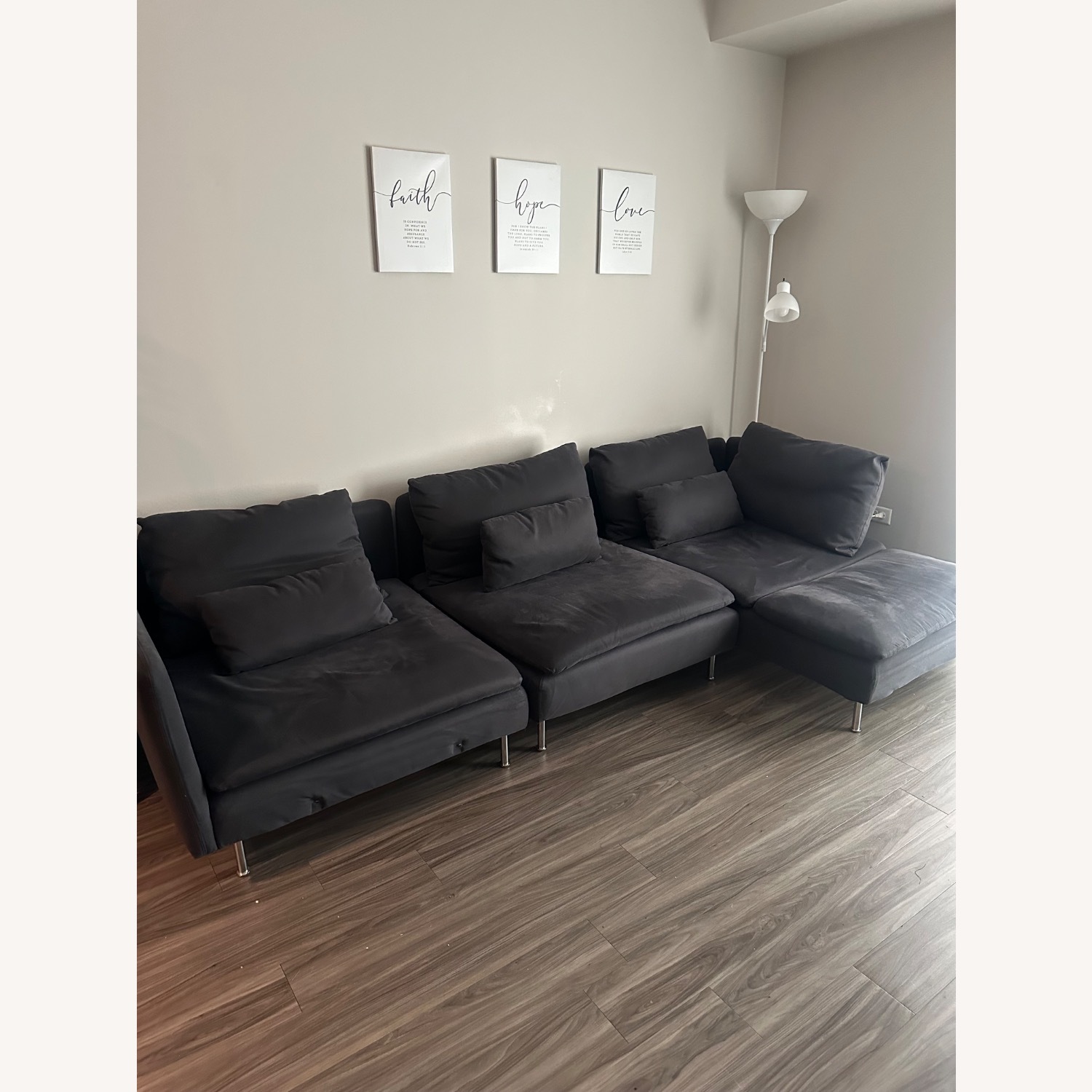 IKEA Söderhamn Blue Fabric 3+ Piece Sectional - image-2