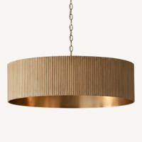 Capital Donovan Brass & Mango Wood Chandelier