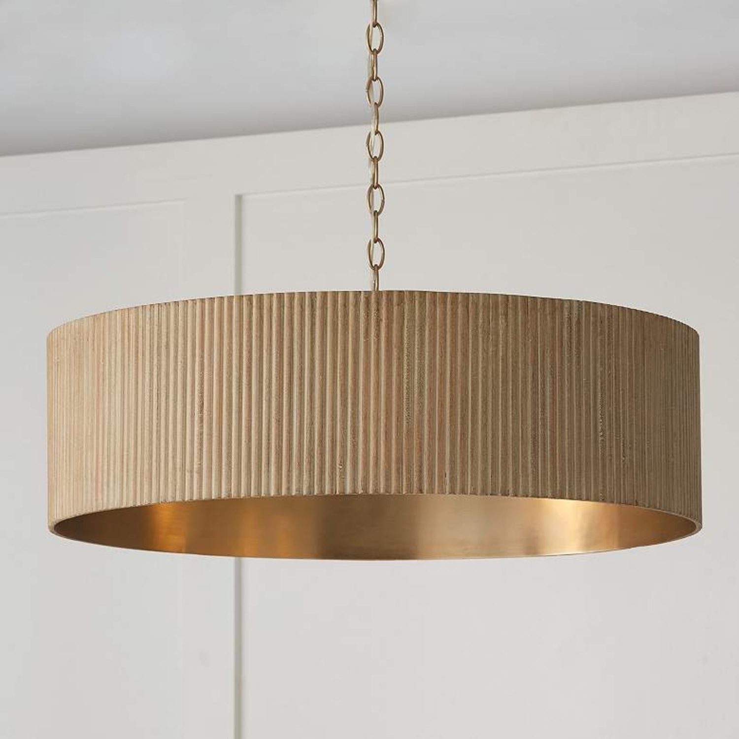 Capital Donovan Brass & Mango Wood Chandelier - image-1