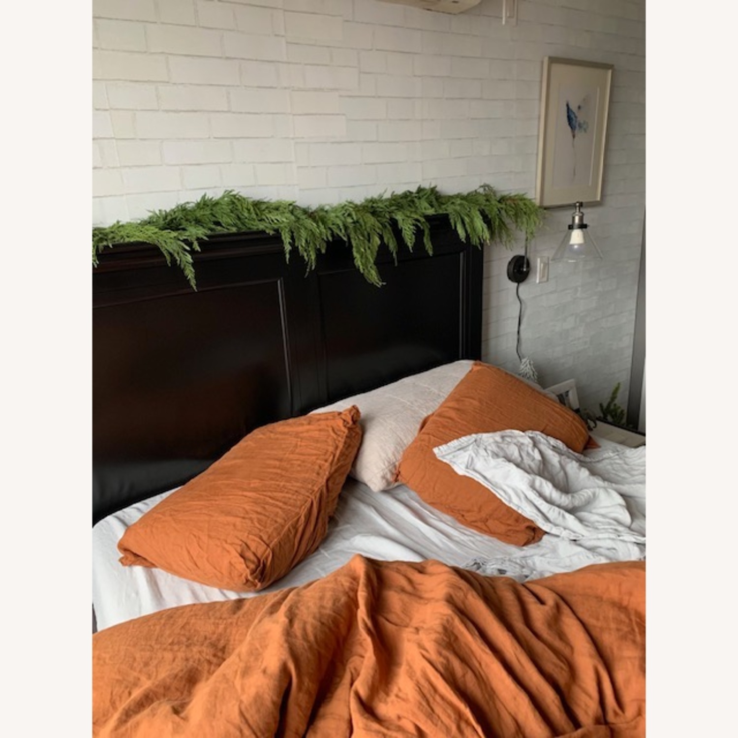 Black Solid Wood Bed  - image-3