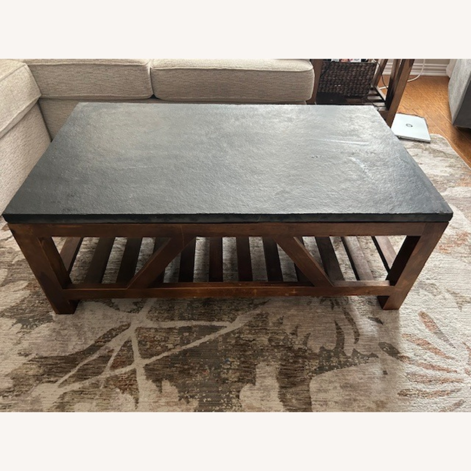 Stone Top Coffee Table - image-2