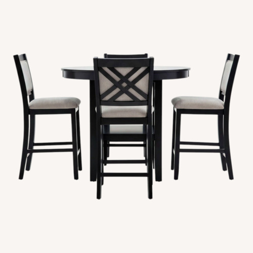 Used Bob's Discount Furniture London Dark Brown Dining Set for sale on AptDeco