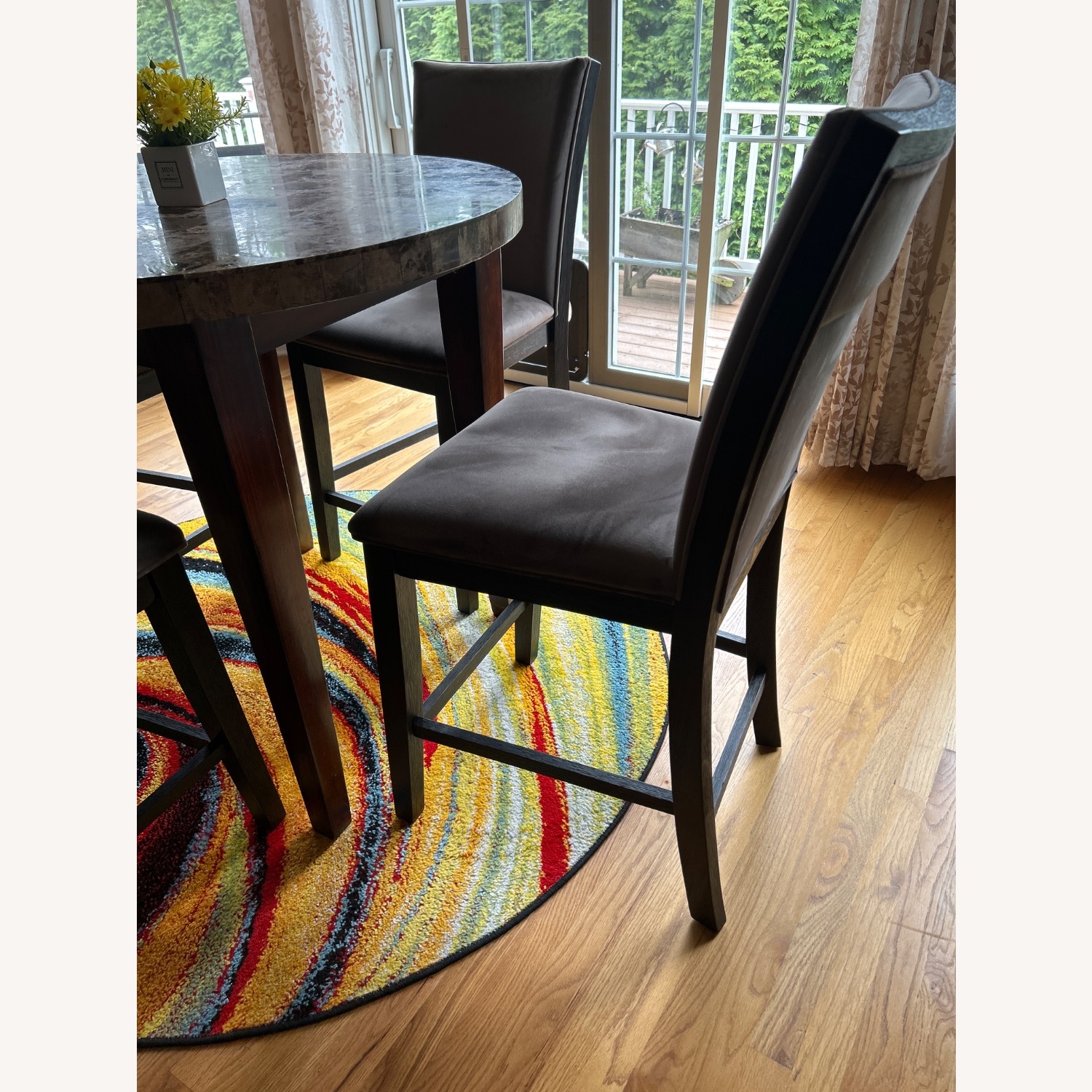 Bob's Discount Furniture London Dark Brown Dining Set - image-2